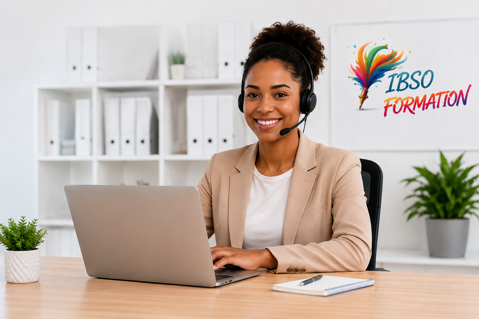 Conseillère IBSO Formation disponible pour accompagner les stagiaires et les entreprises